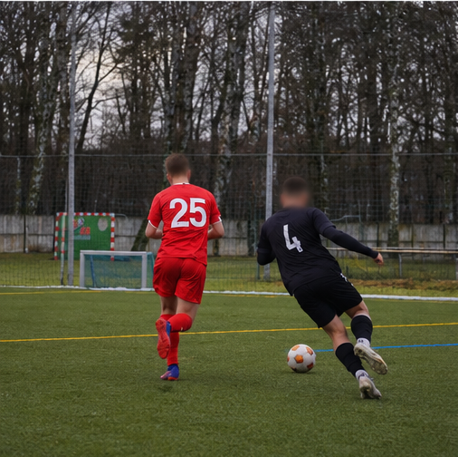 Fußballtraining auf dem Platz